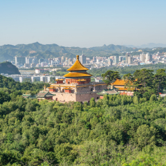 承德避暑山庄普乐寺全景