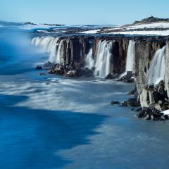 Selfoss waterfall in Vatnajokull National Park, Northeast Iceland