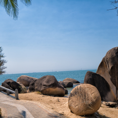 20 FEB 17 : Tianya Haijiao is the most  popular park and beach for chinese people in Sanya, China