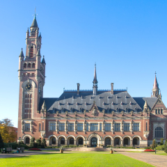 International Court of Justice Building in Netherlands