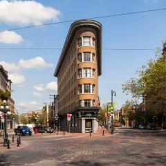 VANCOUVER, CANADA - MAY 16: Old Europe Hotel building on May 16, 2007 in Vancouver, Canada. Six-story heritage building, located in Gastown area, was built 1908-1909 by Parr and Fee Architects.