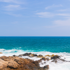 Scenery of the seaside of Wuzhizhou Island in Sanya, Hainan Island