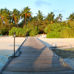 Island of Embudu in the Maldives