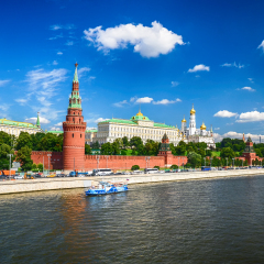 View of the Kremlin from the bridge