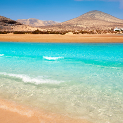 Jandia beach Risco el Paso Fuerteventura at Canary Islands of Spain