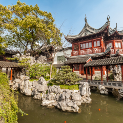 One of the pavilions of the Yuyuan Garden, Shanghai, China
