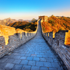 Great Wall of China in autumn
