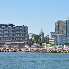 Historic Waterfront of Kingston, Ontario in Canada