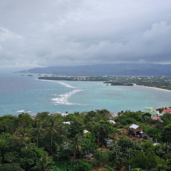 Gorgeous view of Boracay Island from Mount Luho, Boracay's highest point
