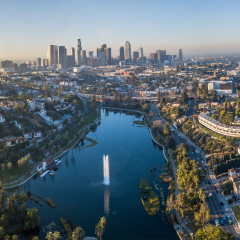 View on Echo Park, Los Angeles