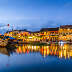 Hoi An during sunset