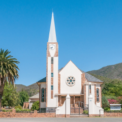 OUDTSHOORN, SOUTH AFRICA - JANUARY 2, 2015: Dutch Reformed Church Kangovalleie at Schoemanshoek near Oudtshoorn, South Africa