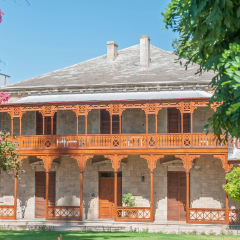 OUDTSHOORN, SOUTH AFRICA - JANUARY 2, 2015: Historic Dutch Reformed Church Parsonage in Oudtshoorn, built in 1881