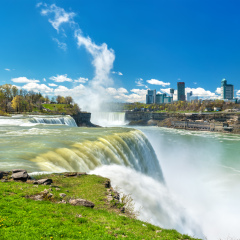 The American Falls at Niagara Falls - New York, United States
