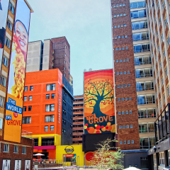 Johannesburg, South Africa - December 21, 2013: Development of civil engineering in Johannesburg. Modern view of Johannesburg. Braamfontein is a central suburb of Johannesburg in South Africa.