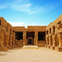 Ancient ruins of Karnak temple in Luxor. Egypt