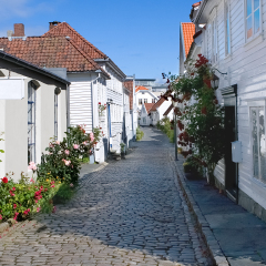 Gamle Stavanger is a historic area of the city of Stavanger in Rogaland, Norway. The area consists largely of restored wooden buildings which were built in the 18th century.