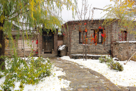  北京古北水镇-段家大院自驾2日游>营养早餐/日式大院温泉入住期间不