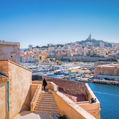 View of Marseille from Fort Saint-Jean Le Mucem, Provence, France