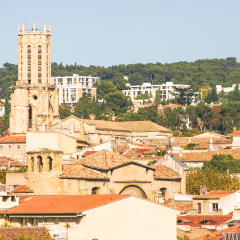 Aerial view of Aix-en-Provence, France
