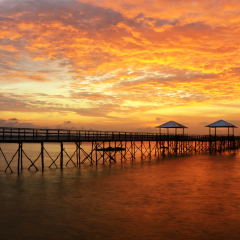 sunset batam indonesia