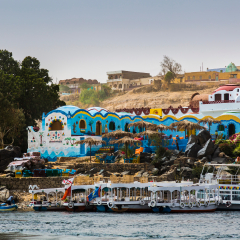 In the way to the Nubian village in Aswan, Egypt