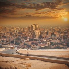  Cairo, Egypt. Largest city in Africa. picturesque landscape