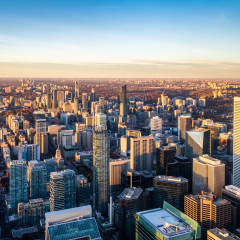 View of Toronto City from above - Toronto, Ontario, Canada