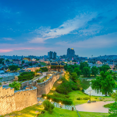 Hwasong fortress traditional architecture of korea in suwon city south korea.