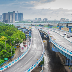 Parama Island flyover, popularly known as Ma or Maa flyover is a 4.5 kilometer long flyover in Kolkata. It is built as a traffic corridor from Alipore to Eastern Metropolitan Bypass,West Bengal,India.