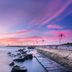 Seascape in dawn