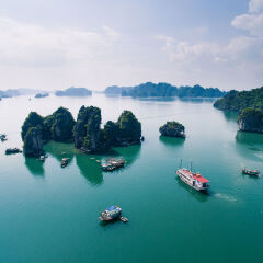 Ha Long bay view from sky