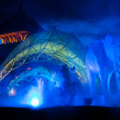 The blue light of Night Safari