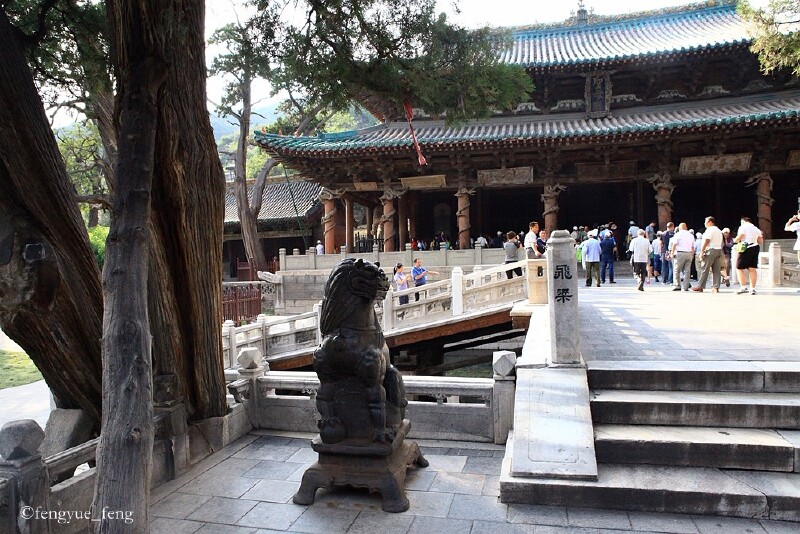 鱼沼飞梁这对铁狮铸于宋徽宗政和八年(公元1118年),一雄一雌,骨骼强健