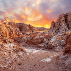 中国吉林乾安泥林风光