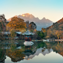 Black Dragon pool in Lijiang, Yunnan, China.