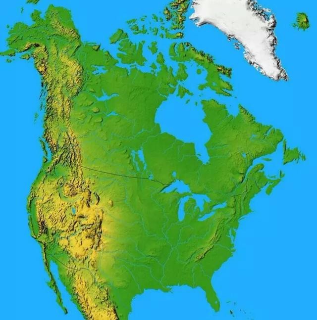 美国中部大平原地势图片