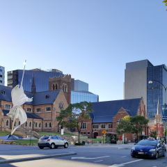 Perth, Australia - May 2017: St George's Cathedral is the principal Anglican church in the city of Perth, Western Australia and the mother-church of the Anglican Diocese of Perth.