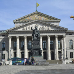 21st April, 2016. Munich Opera, The National Theatre of Munich, Located at Max-Joseph-Platz Square in Munich, Bavaria, Germany