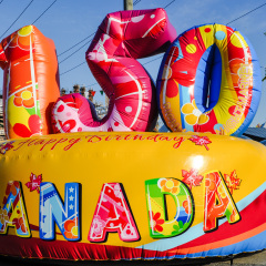 June 12 2017- Happy Birthday 150 Canada Festival Celebration at night market Richmond,BC Canada