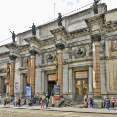 BRUSSELS, BELGIUM - AUGUST 15: The Royal Museum of Belgium in Dowtown Brussels on 15 August,2014. It contains over 20,000 drawings, sculptures, and paintings.