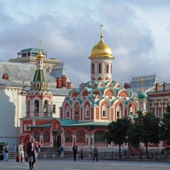 MOSCOW - JULY 2009: Travel in Russia: Cathedral of Kazan Mother of God on Red Square