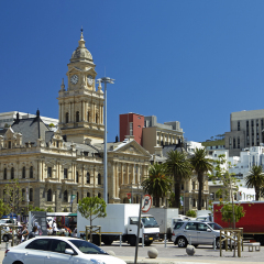 CAPE TOWN, SOUTH AFRICA - 12TH MAY 2011; The Edwardian Cape Town City Hall located in Cape Town's Grand Parade