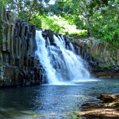 Rochester Falls In Mauritius Island