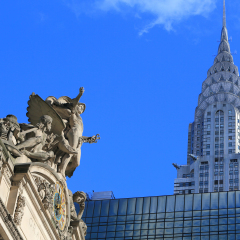 GRAND CENTRAL STATION, NEW YORK, NY USA- DEC 16: Grand Central Station and Chrysler, December 16, 2012