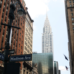 Street view of the Chrisler building in New York