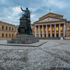 The National Theatre of Munich, Located at Max-Joseph-Platz Square in Munich, Bavaria, Germany