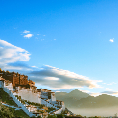 Qingzang Plateau Tibet Lhasa Potala Palace Rizhao Jinding scenery