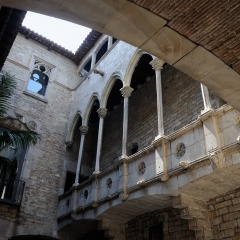 The Museu Picasso's cloister in BArcelona - Spain