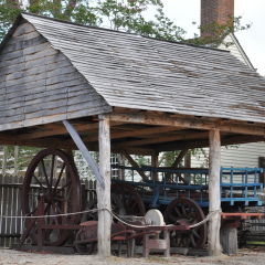 WILLIAMSBURG, VA - SEP 8: Colonial Williamsburg in Virginia, as seen on Sep 8, 2015. It is an interpretation of a colonial city, with restored buildings related to American Revolutionary War history.